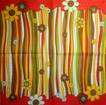 247 Daisies  - 3 ply (red/brown) - Ihr